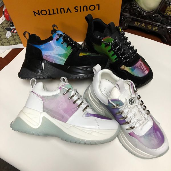 

2020 women desingers sneakers stylish simple time out high-end discoloration couplesrunning shoes sports trainers, Black