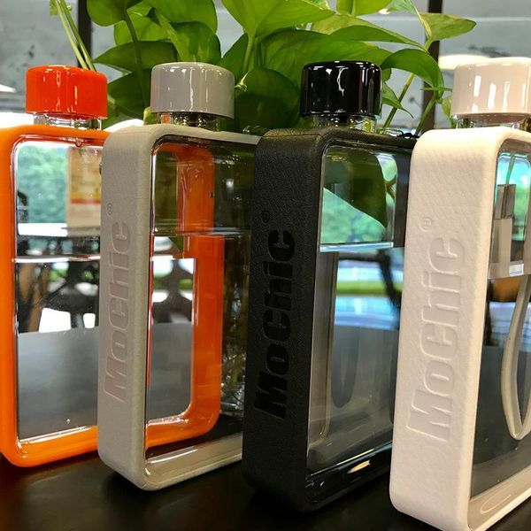 

a5 flat water bottle custom male portable paper cup korean version of the creative plastic water bottle ladies cup ins t200525