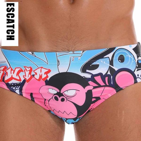 

men's swimwear underwear bikini surfing shorts digital print swim trunks swimsuit low waist triangle swimming