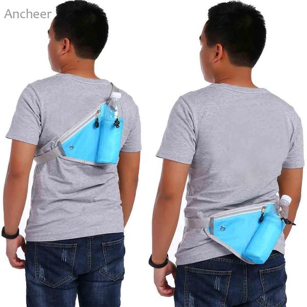 

elastic sport bag for hiking climbing cycling outdoor sports adjustable strap zipper kettle storage waist bag