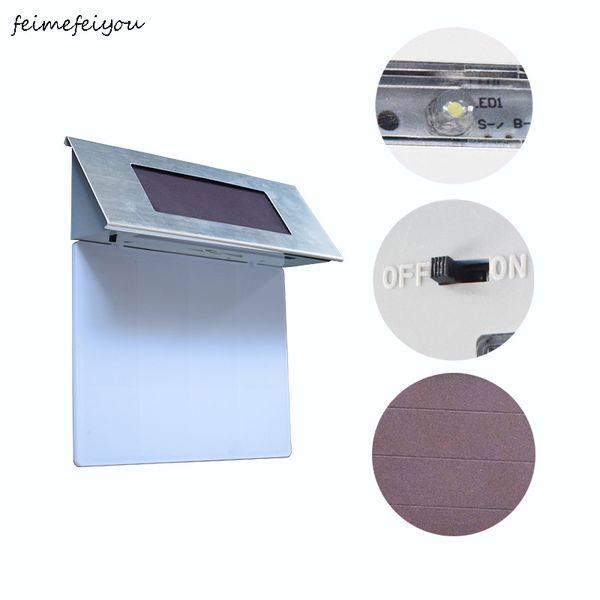 

solar lighted custom mailbox house numbers plaque outdoor waterproof wall art home garden address light led metal d