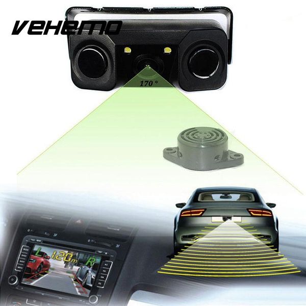 

car vehicle parking rear view camera 2 sensors indicator radar assistance