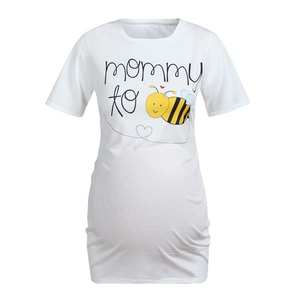 

Breastfeeding Pregnancy Shirts Summer Lady Cartoon Short Sleeve Nursing Clothes Tops T-shirt Maternity Tops Sports Gym Running