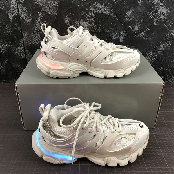 Ladies Multi Pink and Blue Track 2 Sneakers by Balenciaga