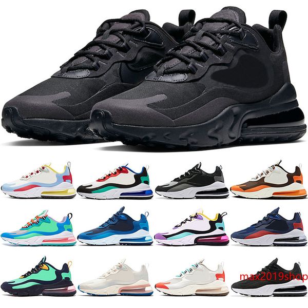 

react men women running shoes triple black bauhaus optical oreo electro green designer mens trainers sports sneaker size 5.5-11
