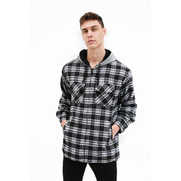 

2019 new mens casual jacket with zipper and hooded fashion men autumn and winter men jackets for keeping warm clothes, Black;brown