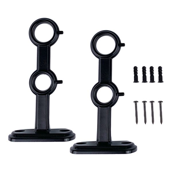 

double curtain rod brackets window drapes rods holder support wall mouted