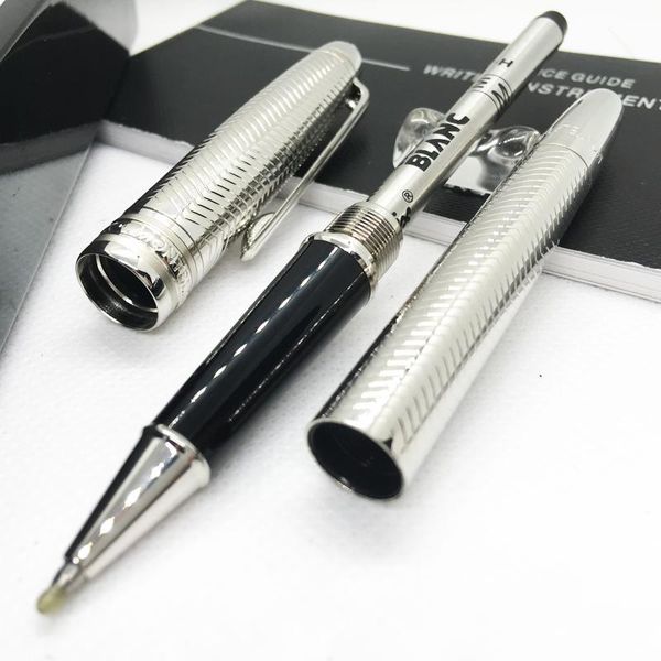 

luxury meisterstcek 163 pen wave roller ball pen ballpoint pen stationery school office supplies with monte serial number xy2006108, Blue;orange