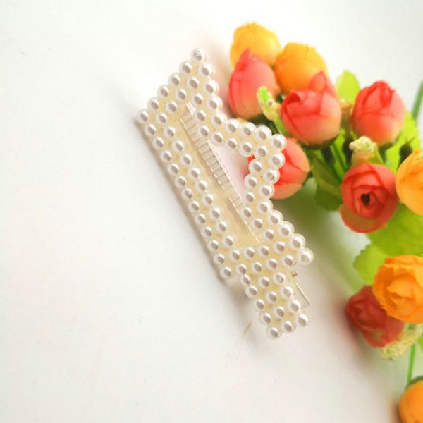 

pearl коготь клип барретт hairclip шпильки pearl white банан зажим для волос интернет mollette в alligatore kwque, Black;brown