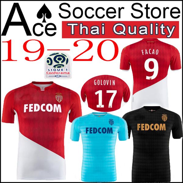 

19 20 a monaco occer jer ey home away third 2019 2020 maillot de foot 29 gel on 9 falcao 4 fabrega 17 golovin 10 jovetic football hirt