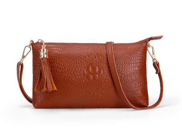 

2020 cow leather small shoulder tassel bags for women crossbody bags women messenger clutch