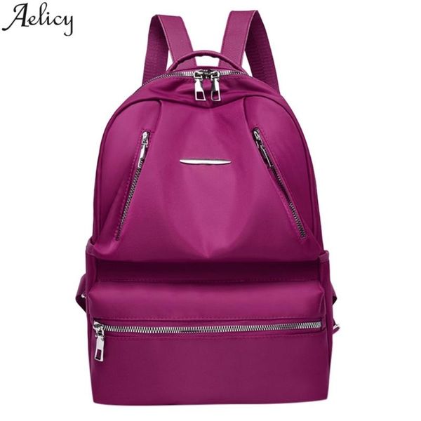 

aelicy fashion trend outdoor multicolor waterproof oxford cloth multifunctional backpack neutral black red shoulder bag