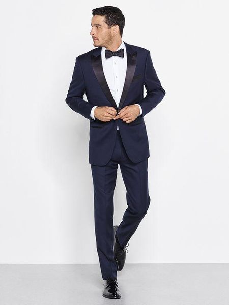 

popular one button groomsmen peak lapel groom tuxedos men suits wedding/prom man blazer ( jacket+pantst+tie) 988, Black;gray