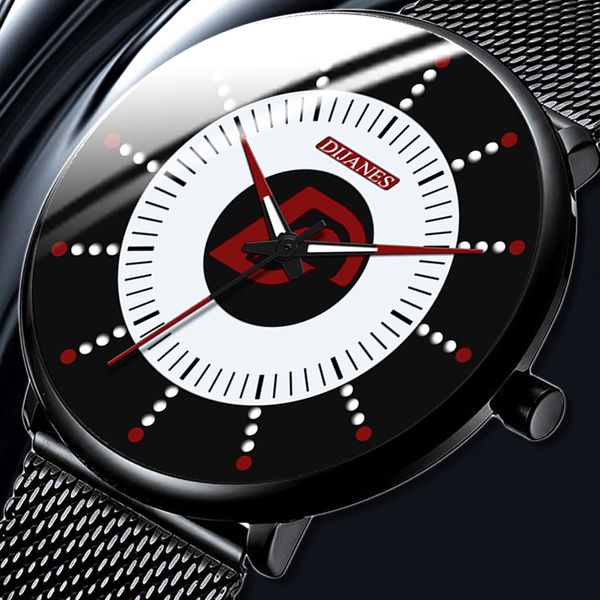 

2020 minimalist men's fashion ultra thin watches simple men business stainless steel mesh belt quartz watch relogio masculino, Slivery;brown