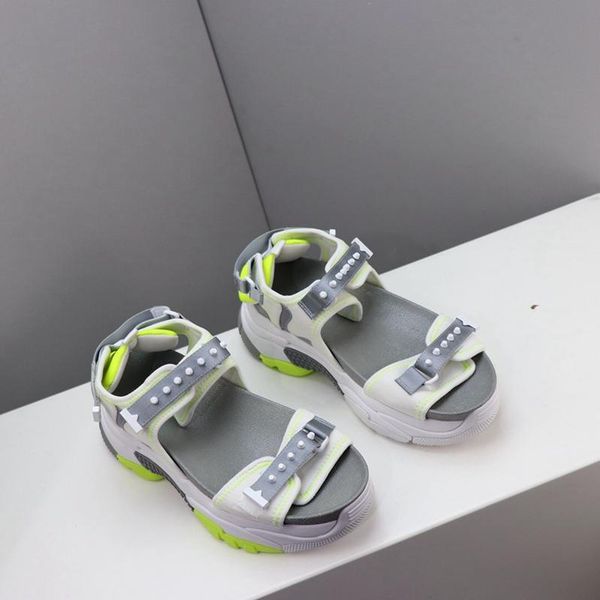 

2019 black rubber sandals red white stripes fashion design men's ladies and boxes