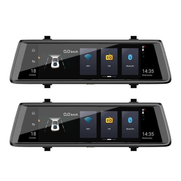 

full hd phisung 10" touch screen dvrs 1080p wifi bluetooth android car dvr rearview mirror gps navigator camera video recorder