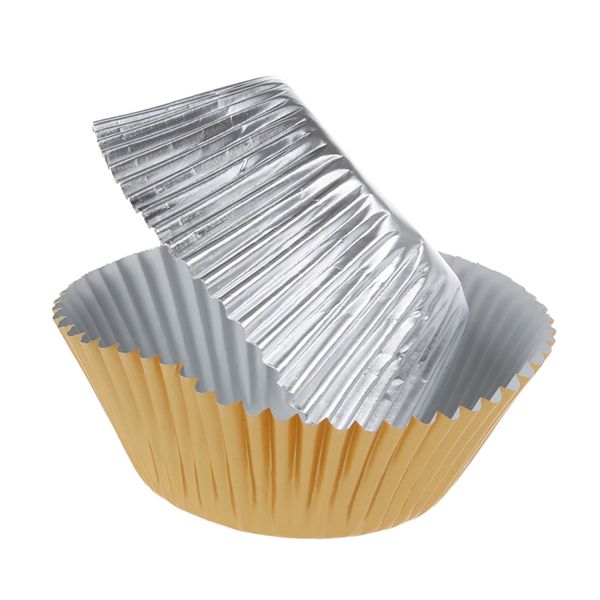 

100 foil cupcake liners baking cups cake candy cookie decoration
