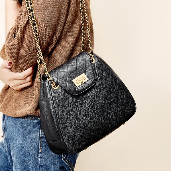 

chain slash bag bag women's new fashion women's small black