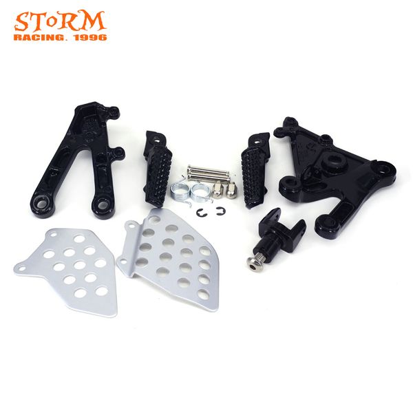 

rear footpegs foot pegs footrest pedals bracket for cbr600rr cbr 600rr 600 rr 2003 2004 2005 2006 2003-2006 03 motorcycle