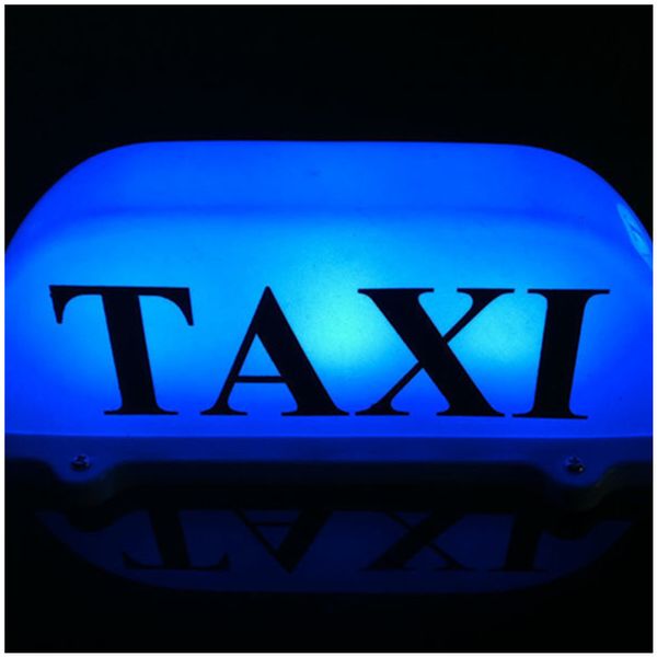 Luce per taxi per auto Nuova insegna sul tetto a LED 12V con base magnetica Luce a cupola per taxi