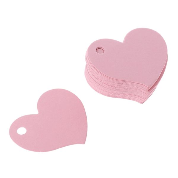 

50pcs heart shape blank kraft paper card gift tag label diy party wedding crafts