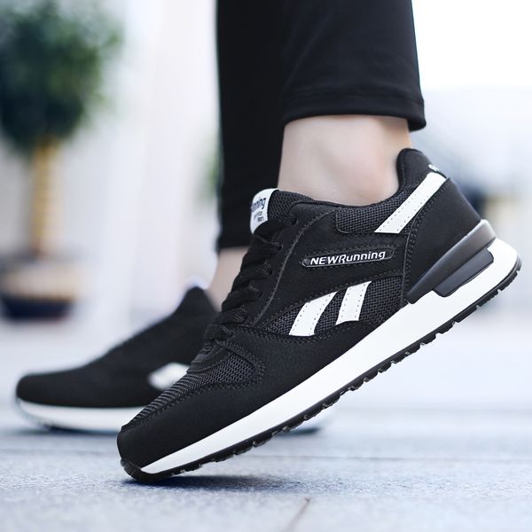 

vogue men fashion sneakers comfortable casual shoes trend tide non-slip walking shoes zapatos hombre, Black