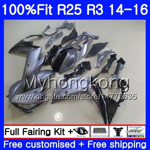 Einspritzung für Yamaha YZFR25 YZF R25 Champagne Stock R3 2014 2015 2016 2017 240HM.36 YZF-R25 YZF-R3 R 25 Karosserie YZFR3 14 15 16 17 Verkleidungsset