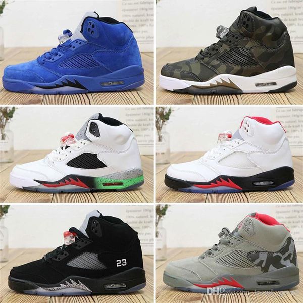 

international flight 5 laney 5s wholesale black metallic 5s bred metallic black og gold medal basketball shoes men women size