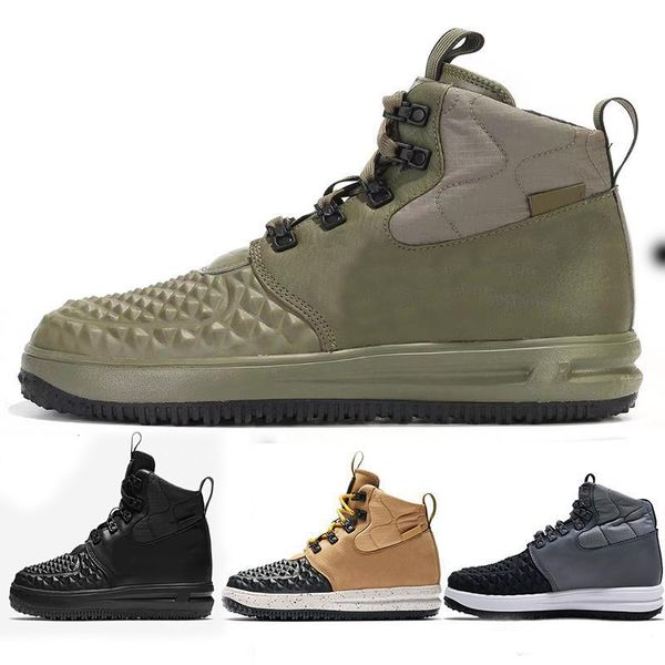

comfortable cool cool new 2020lunar duckboot running shoes medium olive navy blue yellow gum men's sports comfortable acronym fashion s