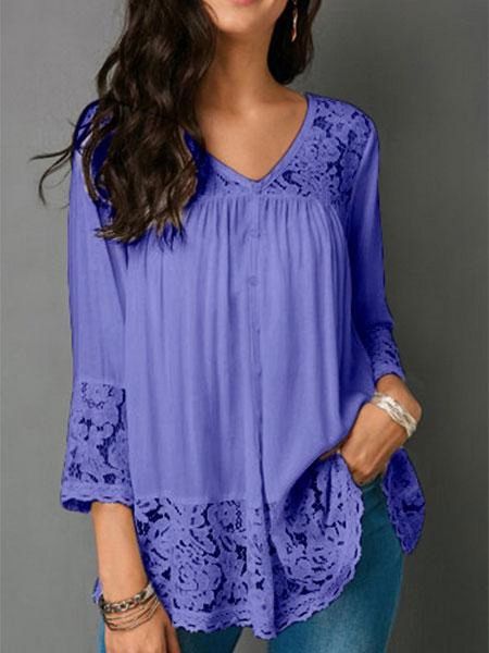 

женщина рубашка женская одежда женщины плюс размер топы v neck t shirt tee femme элегантные цветочные кружева эластичные хлопковые рубашки т, White