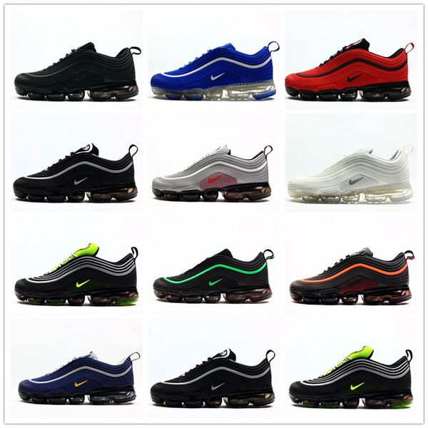

2019 new 97 kpu og 97 triple black white green metallic ilver red rubber men running hoe neaker ize 7 13
