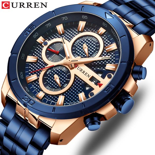 

relogio curren мужчины мужчина для часы для luxury brand бизнес стали кварцевые часы повседневная водонепроницаемый мужской наручные часы хр, Slivery;brown
