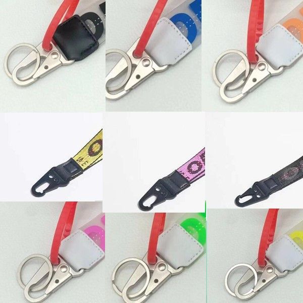 Neue 20 cm lange kalte Wand transparente Leinwandschnalle Herren Hip Hop Gürtel Anhänger Streetwear Skateboards Rock Punk Cooles Lanyard Auto Schlüsselanhänger Ausweishalter Schlüsselanhänger