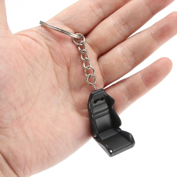 

mini car seat keychain black blue red random creative car key chain styling