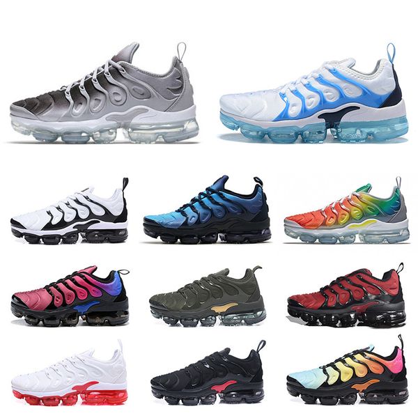 

2019 Running Shoes Women TN Plus Game Royal Orange Tangerine Mint Grape Volt Hyper Violet Mens Trainers Designer Sports Sneaker Size 36-46
