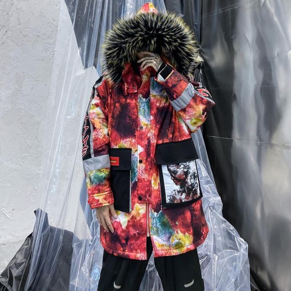 

new mens winter jackets and coats clothes large size hip-hop fashion, Black