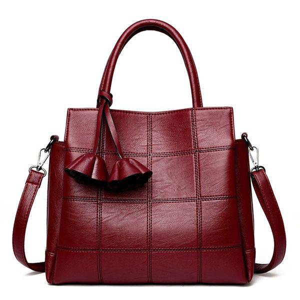 

2020 women's handbag, simple large capacity splicing messenger mother's bag, 's single shoulder bag, square