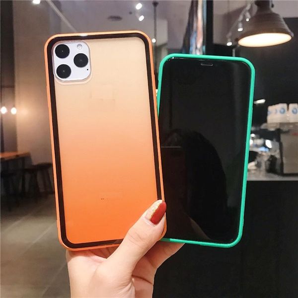 

dirt-resistantÂ Â for iphone 11 pro max acrylic transparent gradient phone cases rainbow back cover for apple x xr xs max 6plus 7 8 8plus