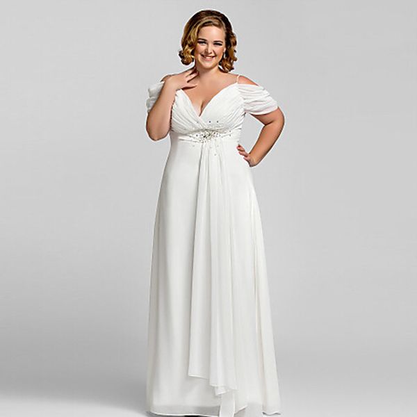 

plus size white chiffon v neck prom dress 2019 vestidos de noiva crystal strap gala dresses elegant long formal evening gown, White;black