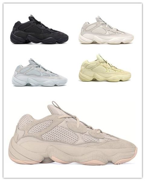 

new bone white desert rat 500 kanye west runner men designer shoes mens womens utility black blush salt running shoes sneakers trainers