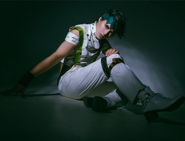 

jojo's bizarre adventure rohan kishibe cosplay costume halloween, Black