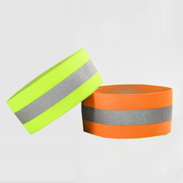 

night reflective safety belt night run armband for outdoor sports running cycling jogging arm strap luminous arm band, Black