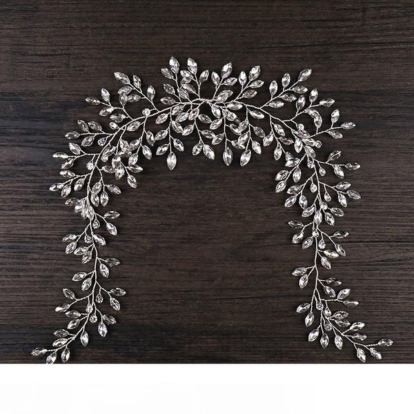 

crystal full rhinestone tiara headbands handmade women hairbands hair jewelry fashion bridal headpiece wedding hair accessories mx190817, Golden;white