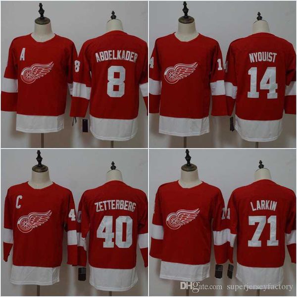 

Women/Youth Detroit Red Wings Jersey 8 Justin Abdelkader 14 Gustav Nyquist 40 HenrikZetterberg 71 Dylan Larkin 2018 Season Hockey Jerseys