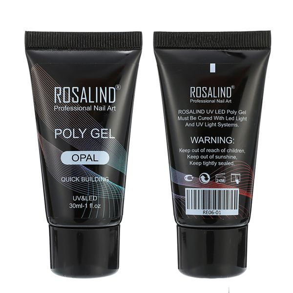 

30ml acrylic uv nail gel poly for manicure nail finger extension gel crystal soak-off quick poly polish, Red;pink