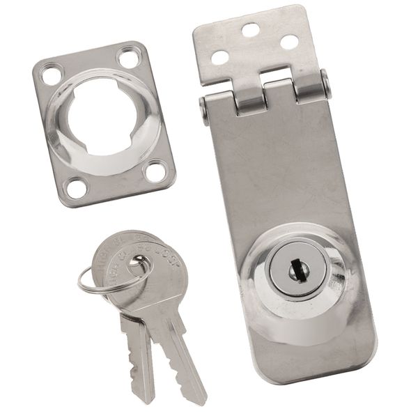 

heavy duty marine boat stainless steel door key locking safety hasp with two keys
