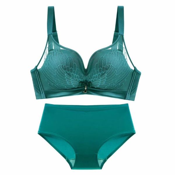 

elegant bra and panty set bras women underwear lady push up bra wireless sets brief set pink lingerie seamless panties, Red;black