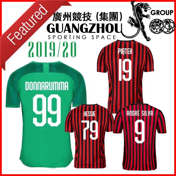 

19 20 ac milan occer jer ey 2019 piatek bacca ke ie 79 theo paqueta bonucci home bertolacci goalkeeper donnarumma kit football hirt