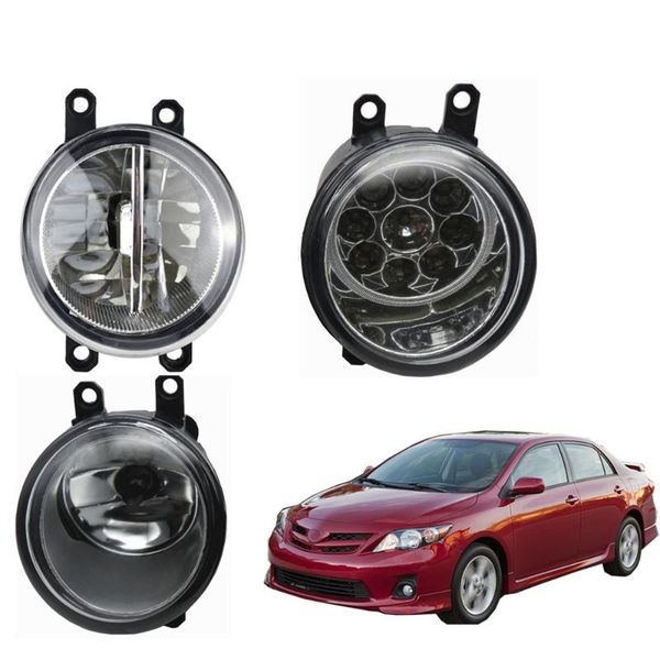 

2pc for camry 2006-2012 h8 h11 right + left fog light car led light daytime running drl white yellow