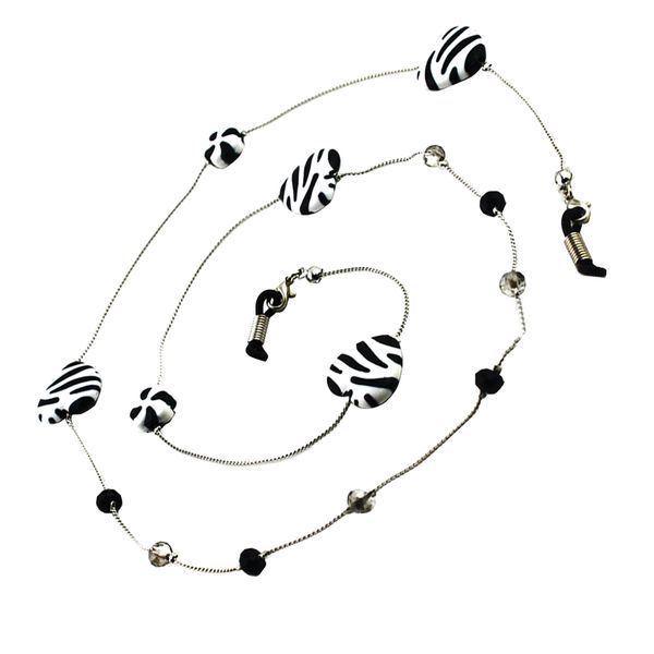 

heart beaded eyeglass cord reading glasses eyewear spectacles chain holder